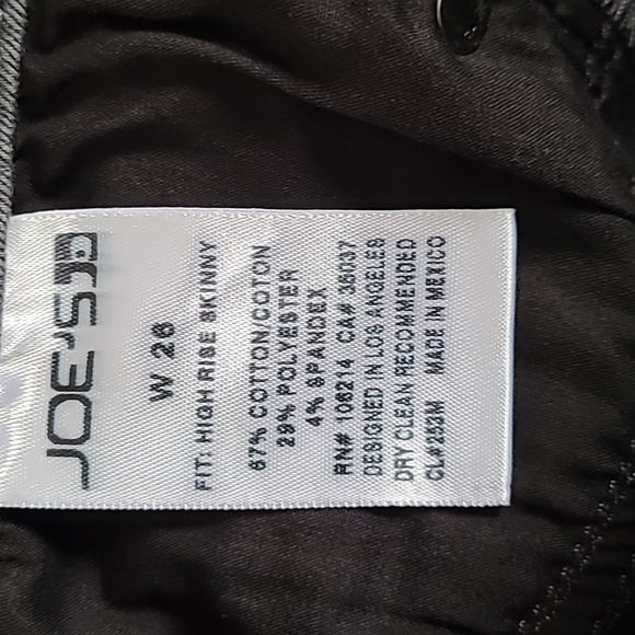 Joe's High Rise Skinny Grey - Picture 3 of 5